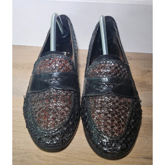 Cole Haan Bergamo Handmade Italian Leather Woven Loafers - Size C10 main image 6